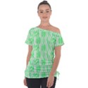 Bright Lime Green Colored Waikiki Surfboards  Tie-Up Tee View1