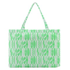 Bright Lime Green Colored Waikiki Surfboards  Zipper Medium Tote Bag by PodArtist