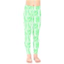 Bright Lime Green Colored Waikiki Surfboards  Kids  Legging View1