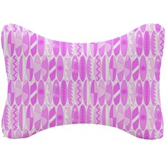 Bright Pink Colored Waikiki Surfboards  Seat Head Rest Cushion by PodArtist