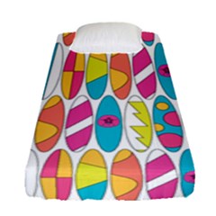 Mini Rainbow Colored Waikiki Surfboards  Fitted Sheet (Single Size)