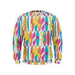 Mini Rainbow Colored Waikiki Surfboards  Kids  Sweatshirt