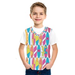 Mini Rainbow Colored Waikiki Surfboards  Kids  SportsWear