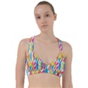 Mini Rainbow Colored Waikiki Surfboards  Sweetheart Sports Bra View1