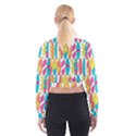 Mini Rainbow Colored Waikiki Surfboards  Cropped Sweatshirt View2