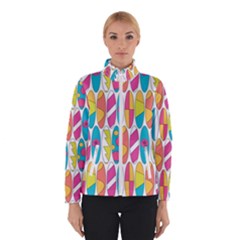 Mini Rainbow Colored Waikiki Surfboards  Winter Jacket