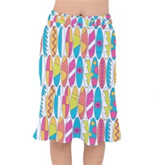 Mini Rainbow Colored Waikiki Surfboards  Mermaid Skirt