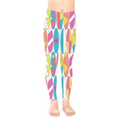 Mini Rainbow Colored Waikiki Surfboards  Kids  Legging