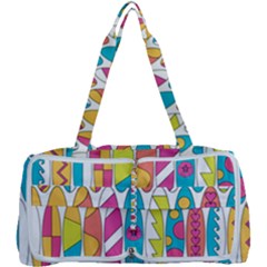 Mini Rainbow Colored Waikiki Surfboards  Multi Function Bag	