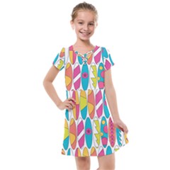 Mini Rainbow Colored Waikiki Surfboards  Kids  Cross Web Dress