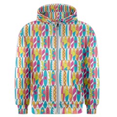 Rainbow Colored Waikiki Surfboards  Men s Zipper Hoodie by PodArtist