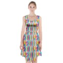 Rainbow Colored Waikiki Surfboards  Racerback Midi Dress View1