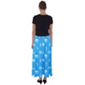 Oktoberfest Bavarian October Beer Festival Motifs in Bavarian Blue Flared Maxi Skirt View2