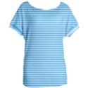 Oktoberfest Bavarian Blue and White Small Diagonal Diamond Pattern Women s Oversized Tee View1