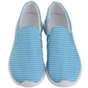 Oktoberfest Bavarian Blue and White Small Diagonal Diamond Pattern Men s Lightweight Slip Ons View1