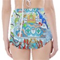 Supersonic cosmic submarine High-Waisted Bikini Bottoms View2