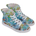 Supersonic cosmic submarine Women s Hi-Top Skate Sneakers View3