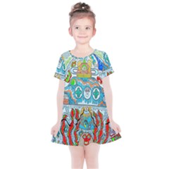 Supersonic Cosmic Submarine Kids  Simple Cotton Dress by chellerayartisans