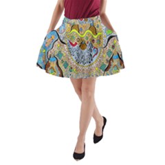 Supersonic Sun A-line Pocket Skirt by chellerayartisans