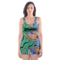 Universe Angel Skater Dress Swimsuit by chellerayartisans