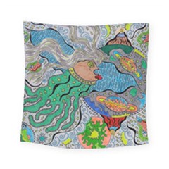 Universe Angel Square Tapestry (small) by chellerayartisans