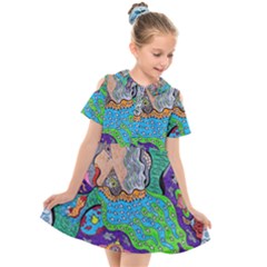 Pyramid Angel Kids  Short Sleeve Shirt Dress by chellerayartisans