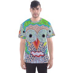 Cosmic Owl Men s Sports Mesh Tee