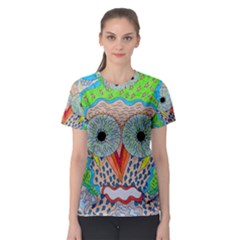 Cosmic Owl Women s Sport Mesh Tee