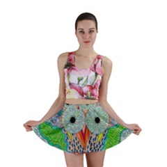 Cosmic Owl Mini Skirt by chellerayartisans