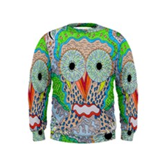 Cosmic Owl Kids  Sweatshirt