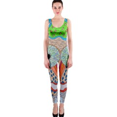 Cosmic Owl One Piece Catsuit