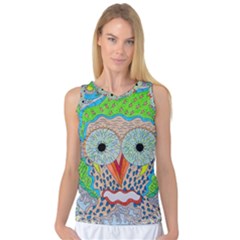 Cosmic Owl Women s Basketball Tank Top by chellerayartisans