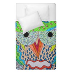 Cosmic Owl Duvet Cover Double Side (Single Size)