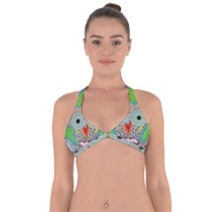 Cosmic Owl Halter Neck Bikini Top