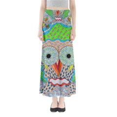 Cosmic Owl Full Length Maxi Skirt