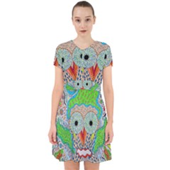 Cosmic Owl Adorable in Chiffon Dress