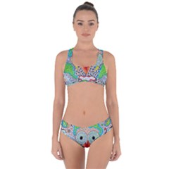 Cosmic Owl Criss Cross Bikini Set