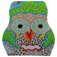 Cosmic Owl Car Seat Velour Cushion 