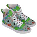 Cosmic Owl Men s Hi-Top Skate Sneakers View3