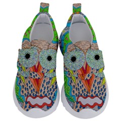 Cosmic Owl Velcro Strap Shoes