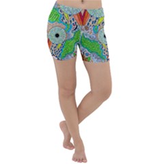 Cosmic Owl Lightweight Velour Yoga Shorts