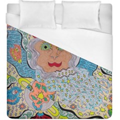 Cosmic Moon Angel Duvet Cover (king Size)