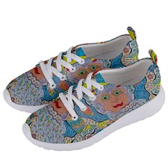 Cosmic Moon Angel Women s Lightweight Sports Shoes by chellerayartisans