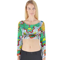 Cosmic Coocoobird Long Sleeve Crop Top