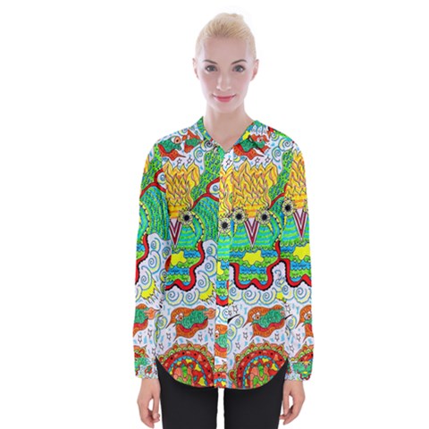 Cosmic Coocoobird Womens Long Sleeve Shirt by chellerayartisans