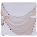 Indiahandycrfats women Fashion White Dupatta with Multicolour Pompom all four sides for Girls/women Back Support Cushion View4