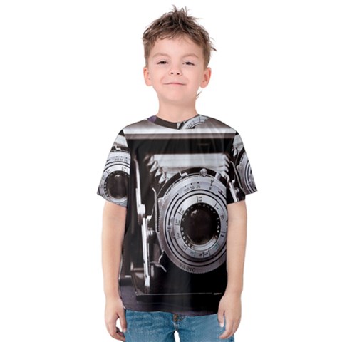 Vintage Camera Kids  Cotton Tee by snowwhitegirl