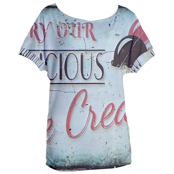 Delicious Ice Cream Women s Oversized Tee