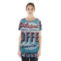 Delicious Coffee Skirt Hem Sports Top by snowwhitegirl