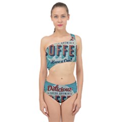 Delicious Coffee Spliced Up Two Piece Swimsuit by snowwhitegirl